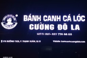 Thi Công Biển Quảng Cáo Cho Hệ thống cá lóc Cường Đô La .